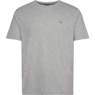 Gant Emb Original Shield T-Shirt M GREY MELANGE M Gant Emb Original Shield T-Shirt M GREY MELANGE M