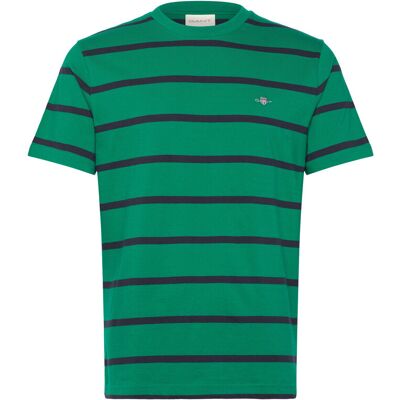 Gant Striped Ss T-Shirt S DEEP GREEN S Gant Striped Ss T-Shirt S DEEP GREEN S