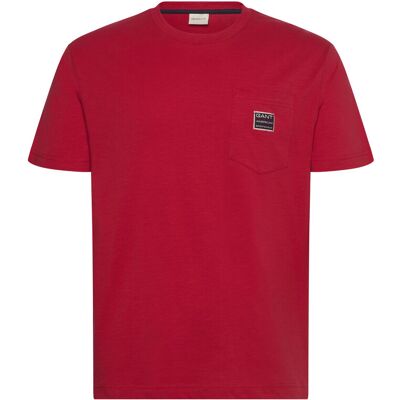 Gant Pocket Ss T-Shirt S RUBY RED S Gant Pocket Ss T-Shirt S RUBY RED S