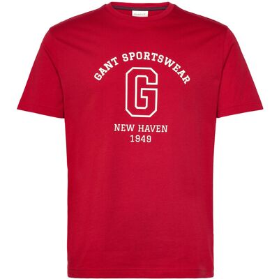 Gant Graphic Ss T-Shirt M RUBY RED M Gant Graphic Ss T-Shirt M RUBY RED M