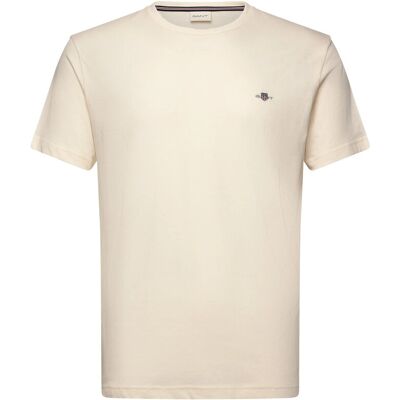 Gant Shield Logo Ss T-Shirt M CREAM M Gant Shield Logo Ss T-Shirt M CREAM M