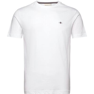 Gant Shield Logo Ss T-Shirt XL WHITE XL Gant Shield Logo Ss T-Shirt XL WHITE XL