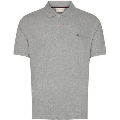 Gant Shield Logo Ss Polo M LIGHT GREY MELANGE M Gant Shield Logo Ss Polo M LIGHT GREY MELANGE M