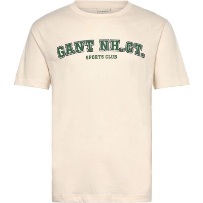 Gant Graphic Ss T-Shirt S CREAM S Gant Graphic Ss T-Shirt S CREAM S