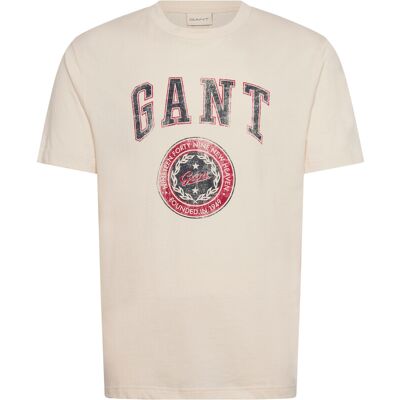 Gant Graphic Ss T-Shirt L CREAM L Gant Graphic Ss T-Shirt L CREAM L