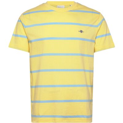 Gant Striped Ss Tshirt M BANANA YELLOW M Gant Striped Ss Tshirt M BANANA YELLOW M