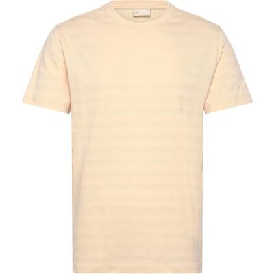 Gant Texture Stripe Ss Tshirt M CREAMED WHITE M Gant Texture Stripe Ss Tshirt M CREAMED WHITE M