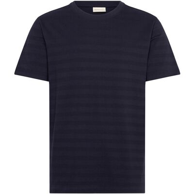 Gant Texture Stripe Ss Tshirt M EVENING BLUE M Gant Texture Stripe Ss Tshirt M EVENING BLUE M