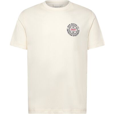 Gant Graphic Ss Tshirt XXXL CREAM XXXL Gant Graphic Ss Tshirt XXXL CREAM XXXL