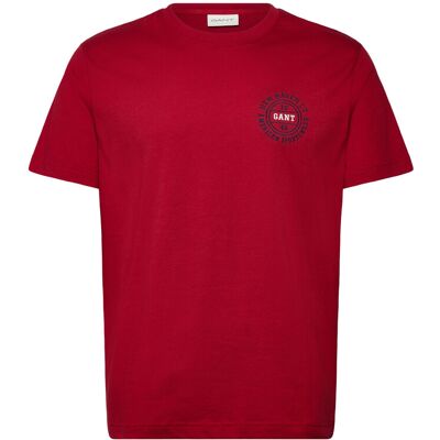 Gant Graphic Ss Tshirt M RUBY RED M Gant Graphic Ss Tshirt M RUBY RED M