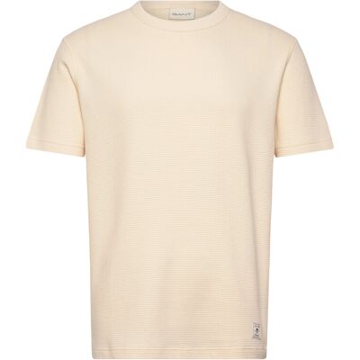 Gant Washed Waffle Ss Tshirt M CREAMED WHITE M Gant Washed Waffle Ss Tshirt M CREAMED WHITE M