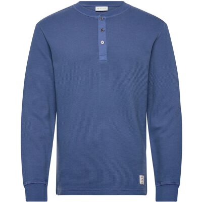Gant Washed Waffle Henley L VINTAGE BLUE L Gant Washed Waffle Henley L VINTAGE BLUE L
