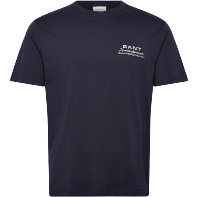 Gant Small Graphic Ss Tshirt L EVENING BLUE L Gant Small Graphic Ss Tshirt L EVENING BLUE L