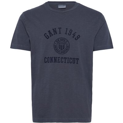 Gant Tonal Print Ss Tshirt M EVENING BLUE M Gant Tonal Print Ss Tshirt M EVENING BLUE M