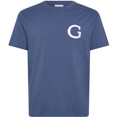 Gant G Badge Ss Tshirt M VINTAGE BLUE M Gant G Badge Ss Tshirt M VINTAGE BLUE M
