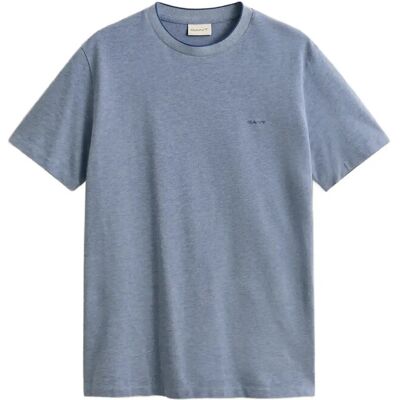 Gant 2 Tone Pique Ss Tshirt M VINTAGE BLUE M Gant 2 Tone Pique Ss Tshirt M VINTAGE BLUE M