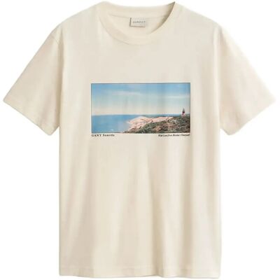Gant Scenery Graphic Ss Tshirt S CREAM S Gant Scenery Graphic Ss Tshirt S CREAM S