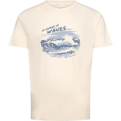 Gant Graphic Ss Tshirt M CREAM M Gant Graphic Ss Tshirt M CREAM M