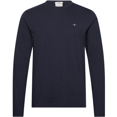 Gant Slim Shield Ls T-Shirt XXL EVENING BLUE XXL Gant Slim Shield Ls T-Shirt XXL EVENING BLUE XXL