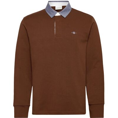 Gant Classic Heavy Rugger XXL MAHOGANY BROWN XXL Gant Classic Heavy Rugger XXL MAHOGANY BROWN XXL