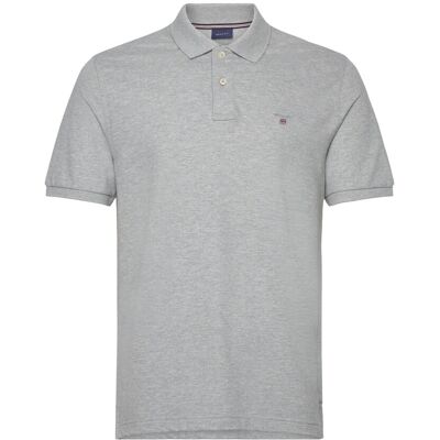 Gant Emb Original Shield Polo M GREY MELANGE M Gant Emb Original Shield Polo M GREY MELANGE M
