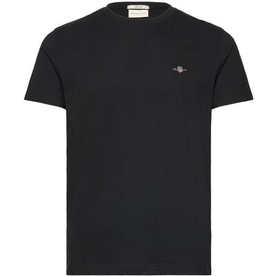 Gant Slim Pique Ss T-Shirt XXL BLACK XXL Gant Slim Pique Ss T-Shirt XXL BLACK XXL