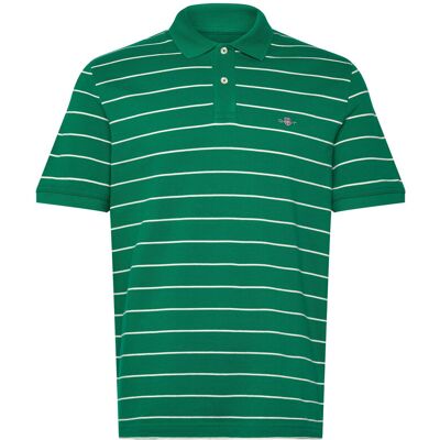 Gant Striped Ss Polo M DEEP GREEN M Gant Striped Ss Polo M DEEP GREEN M