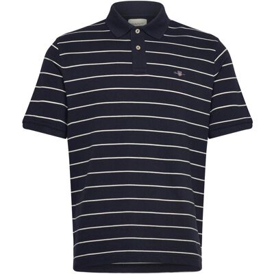 Gant Striped Ss Polo S EVENING BLUE S Gant Striped Ss Polo S EVENING BLUE S