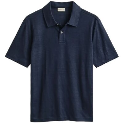 Gant Linen Ss Polo M EVENING BLUE M Gant Linen Ss Polo M EVENING BLUE M