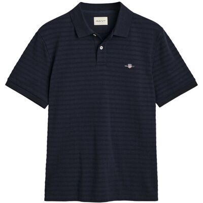 Gant Texture Stripe Polo M EVENING BLUE M Gant Texture Stripe Polo M EVENING BLUE M