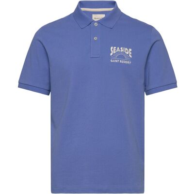 Gant Graphic Ss Polo M PERFECT BLUE M Gant Graphic Ss Polo M PERFECT BLUE M