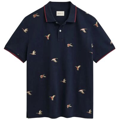 Gant Embroidered Ss Polo XXXL EVENING BLUE XXXL Gant Embroidered Ss Polo XXXL EVENING BLUE XXXL