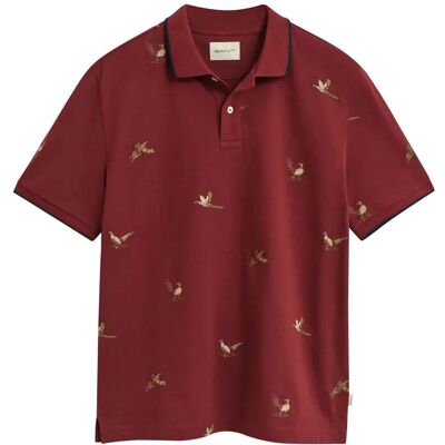 Gant Embroidered Ss Polo M PLUMPED RED M Gant Embroidered Ss Polo M PLUMPED RED M