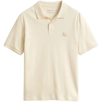 Gant Interlock Ss Polo L CREAMED WHITE L Gant Interlock Ss Polo L CREAMED WHITE L