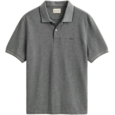 Gant 2 Tone Ss Polo S BLACK S Gant 2 Tone Ss Polo S BLACK S