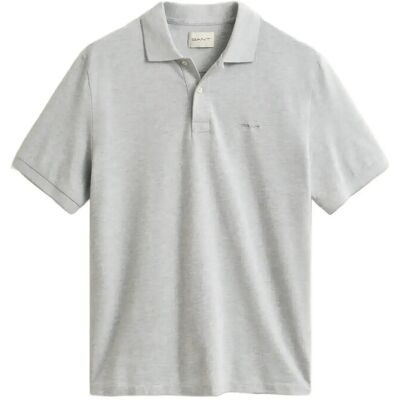 Gant 2 Tone Ss Polo M GREY MELANGE M Gant 2 Tone Ss Polo M GREY MELANGE M
