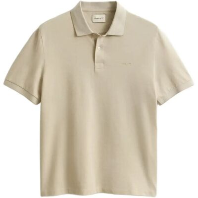 Gant 2 Tone Ss Polo XXXL OAT BEIGE XXXL Gant 2 Tone Ss Polo XXXL OAT BEIGE XXXL