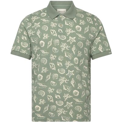 Gant Aop Ss Polo M CERAMIC GREY M Gant Aop Ss Polo M CERAMIC GREY M