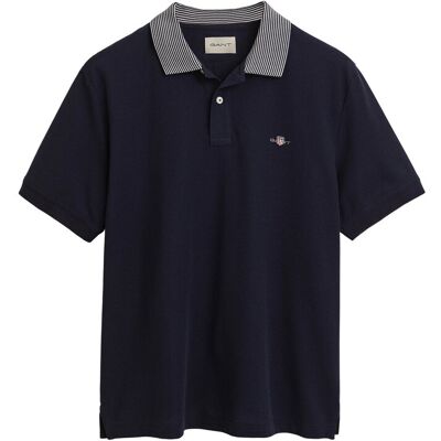 Gant Tipping Detail Polo XXL EVENING BLUE XXL Gant Tipping Detail Polo XXL EVENING BLUE XXL