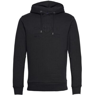 Gant Reg Tonal Shield Hoodie S BLACK S Gant Reg Tonal Shield Hoodie S BLACK S