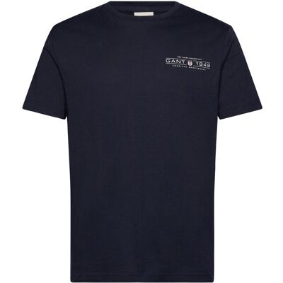 Gant Printed Graphic Ss T-Shirt M EVENING BLUE M Gant Printed Graphic Ss T-Shirt M EVENING BLUE M