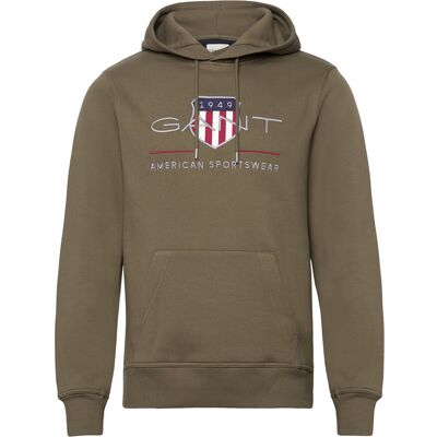 Gant Reg Archive Shield Hoodie M JUNIPER GREEN M Gant Reg Archive Shield Hoodie M JUNIPER GREEN M