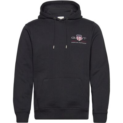 Gant Reg Medium Archive Shield Hoodie XXL BLACK XXL Gant Reg Medium Archive Shield Hoodie XXL BLACK XXL