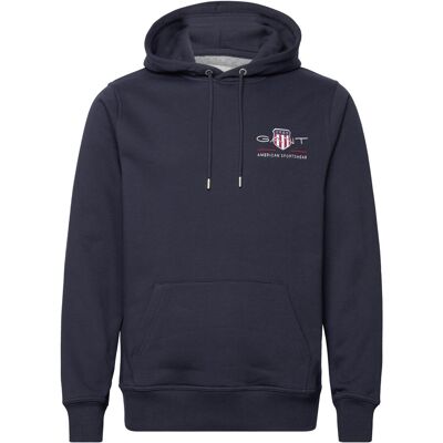 Gant Reg Medium Archive Shield Hoodie XL EVENING BLUE XL Gant Reg Medium Archive Shield Hoodie XL EVENING BLUE XL