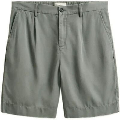 Gant Reg Lyocell Shorts 34 PEWTER GREY 34 Gant Reg Lyocell Shorts 34 PEWTER GREY 34