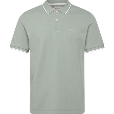 Gant Tipping Ss Pique Polo M CERAMIC GREY M Gant Tipping Ss Pique Polo M CERAMIC GREY M