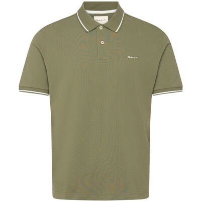 Gant Tipping Ss Pique Polo S DRY HERB GREEN S Gant Tipping Ss Pique Polo S DRY HERB GREEN S