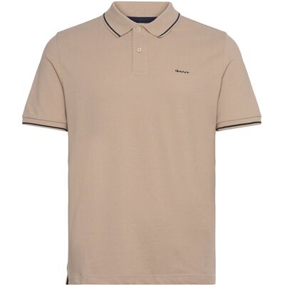 Gant Tipping Ss Pique Polo S DRY SAND S Gant Tipping Ss Pique Polo S DRY SAND S
