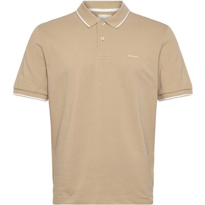 Gant Tipping Ss Pique Polo XXXXL OAT BEIGE XXXXL Gant Tipping Ss Pique Polo XXXXL OAT BEIGE XXXXL