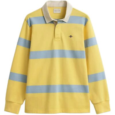 Gant Striped Rugger S BANANA YELLOW S Gant Striped Rugger S BANANA YELLOW S